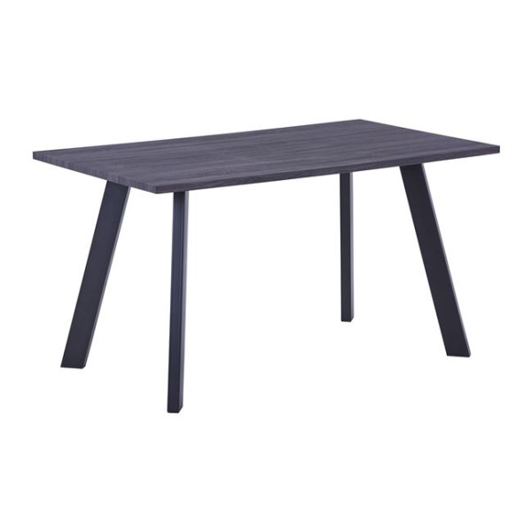 Τραπέζι BAXTER (140x80x75) Grey Walnut/Βαφή Μαύρη