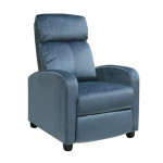 Πολυθρόνα Relax PORTER (68x86x99) Γκρι-Μπλε Velure