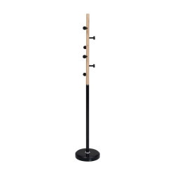 Καλόγερος Μεταλλικός NORDIC (Φ36x170cm ) Μαύρος/Φυσικό