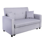 Καναπές-Κρεβάτι διθέσιος IMOLA 154x100x93(Κρεβ130x190x44)cm Ύφασμα Αν.Γκρι