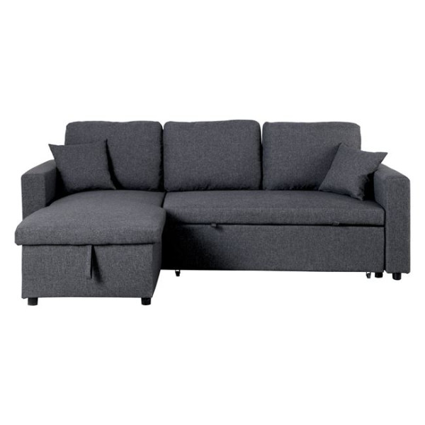 MONTREAL Γωνιακός Καναπές-κρεβάτι αναστρέψιμος (223x146x83) Ύφασμα Ανθρακί