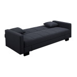 Καναπές-Κρεβάτι KELSO (197x81x80) Ύφ.Μαύρο/Αποθ.Χώρος