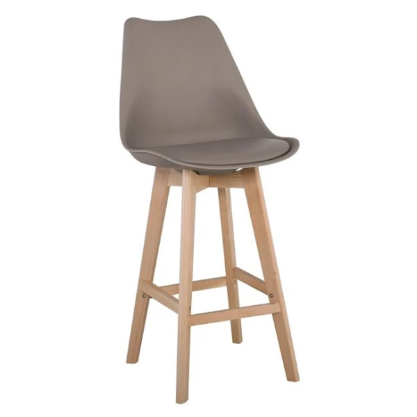 MARTIN Σκαμπώ Bar PP Sand Beige - ύψος καθ.67cm (Μοντ/νη ταπετσαρία)