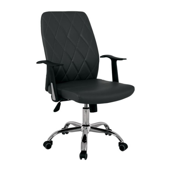 Καρέκλα γραφείου BF1450 (60x60x97/107cm) Pu Μαύρο
