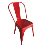 Καρέκλα Μεταλλική RELIX (45x53x85) Κόκκινο Matte
