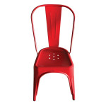 Καρέκλα Μεταλλική RELIX (45x53x85) Κόκκινο Matte