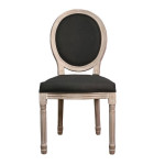 Καρέκλα JAMESON (49x55x95) Decape/Ύφασμα Μαύρο