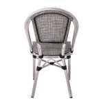 COSTA Καρέκλα Dining Αλουμινίου, Απόχρωση Antique Grey -Textilene Μπεζ 50χ55χ85cm