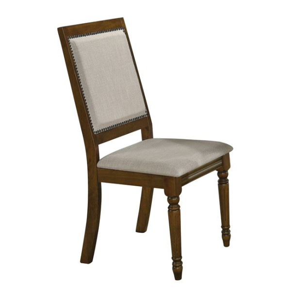 Καρέκλα BARCO (100x24x43) Ανοιχτό Καρυδί / Ύφασμα Μπεζ