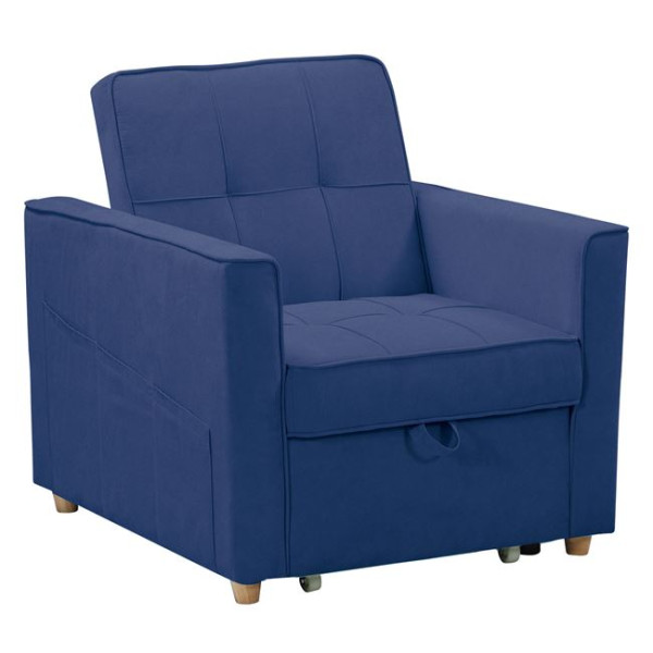 Πολυθρόνα Κρεβάτι SYMBOL (82x93x90) Ύφασμα Μπλε