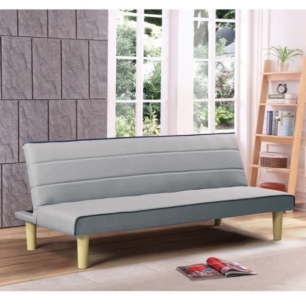 Καναπές Κρεβάτι BIZ (167x75x70) Ύφασμα Ανοιχτό Γκρι