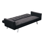 Καναπές Κρεβάτι HIT (198x86x81) Ύφασμα Σκούρο Γκρι