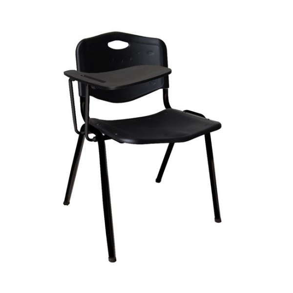 STUDY Καρέκλα-Θρανίο Steel Μαύρο / PP Μαύρo