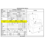Πολυθρόνα - Μπερζέρα ROSY (76x80x103cm) Καρυδί - Ύφασμα Εκρού