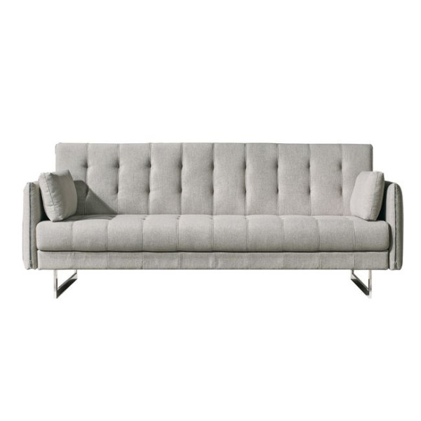Καναπές Κρεβάτι RUDY (219x92x89cm) 3Θέσιος / Ύφασμα Γκρι - Μπεζ
