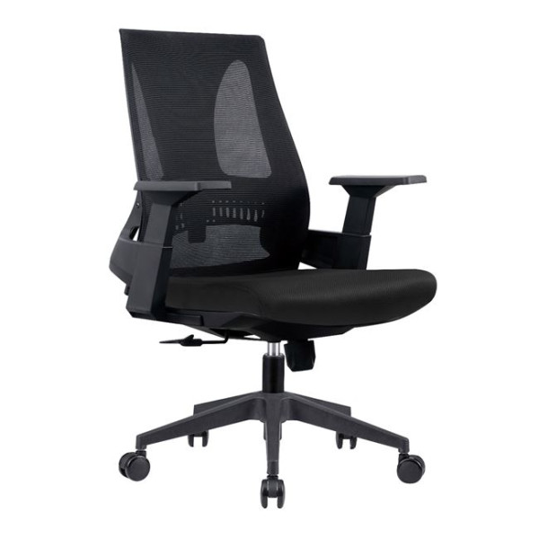 Καρέκλα γραφείου BF8760 Mesh Μαύρο - Ύφασμα Μαύρο