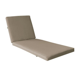 VERANO Μαξιλάρι Ξαπλώστρας Ύφασμα Cappuccino Water Φερμουάρ - Velcro (208(76+132)x69/8cm)