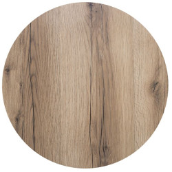 HPL Επιφάνεια Τραπεζιού Απόχρωση Natural Wood Φ70cm/12mm