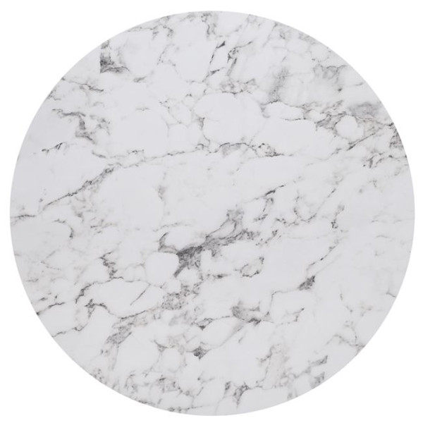 HPL Επιφάνεια Τραπεζιού Απόχρωση Marble Φ70cm/12mm