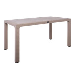 PELLO Τραπέζι Dining Κήπου- Βεράντας, PP Cappuccino 150x90cm