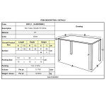 Τραπέζι Dining Κήπου- Βεράντας TEC (150x90x73) PP Άσπρο