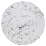 HPL (High Pressure Laminated) Επιφάνεια Τραπεζιού Απόχρωση Marble  Φ70cm/12mm