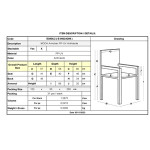 MODA Πολυθρόνα Στοιβαζόμενη PP - UV Ανθρακί 57x58x80cm