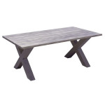 ALLEY Τραπέζι Dining Κήπου-Βεράντας ALU Grey (220x94x72cm)