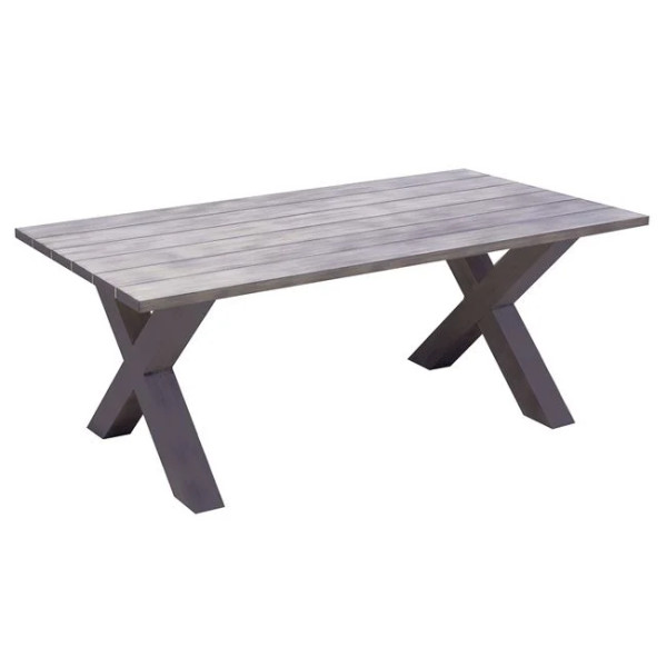 ALLEY Τραπέζι Dining Κήπου-Βεράντας ALU Grey (220x94x72cm)