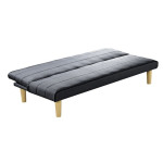 BIZ Καναπές - Κρεβάτι Σαλονιού Καθιστικού - Ύφασμα Ανθρακί 167x75x70cm /Κρεβάτι 167x87x32