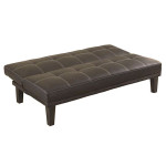 CONNECT Καναπές - Κρεβάτι Σαλονιού - Καθιστικού PU Καφέ 180x100x76cm Bed:180x114x36cm