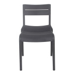 SERENA Καρέκλα Στοιβαζόμενη PP - UV Ανθρακί  56x51x82cm