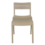 SERENA Καρέκλα Στοιβαζόμενη PP - UV Cappuccino 56x51x82cm