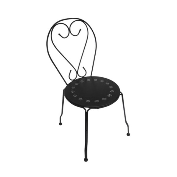 Καρέκλα μεταλλική BISTRO (41x48x90) Μαύρη