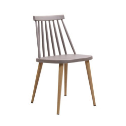 LAVIDA Καρέκλα Μεταλλική Φυσικό, PP Μπεζ-Sand Beige