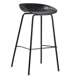 Σκαμπώ BAR μεταλλικό PENTOS (43x47x80) Μέταλλο/PP Μαύρο