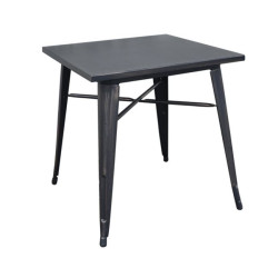 RELIX τραπέζι μεταλλικό (70x70x75) Antique Black