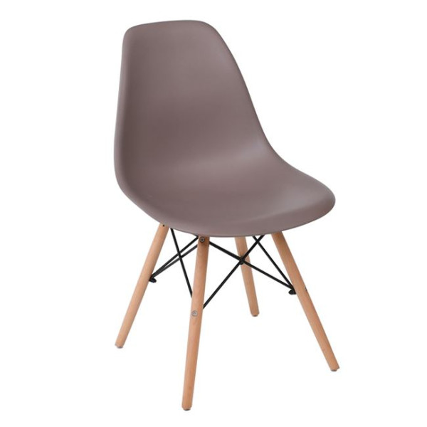 Καρέκλα ART Wood (46x52x82) PP Sand Beige