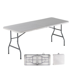 BLOW-R Τραπέζι catering συνεδρίου πτυσσόμενο (180x75x74) Λευκό (Βαλίτσα)