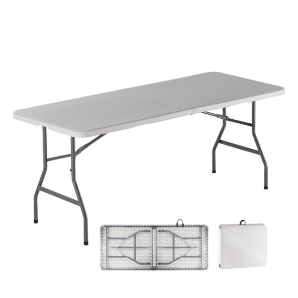BLOW-R Τραπέζι catering συνεδρίου πτυσσόμενο (180x75x74) Λευκό (Βαλίτσα)