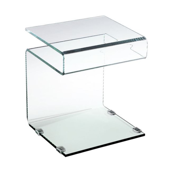 GLASSER Clear Βοηθητικό τραπεζάκι (42x38x48) Διάφανο