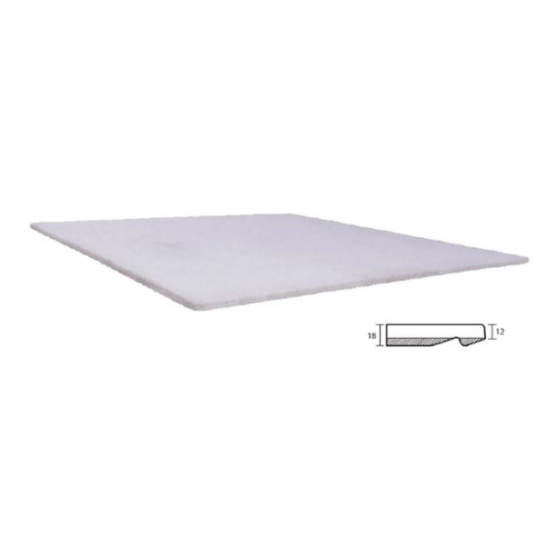 ISOTOP Plus SLIQ compact Επιφάνεια τραπεζιού (80x80) Pearl White