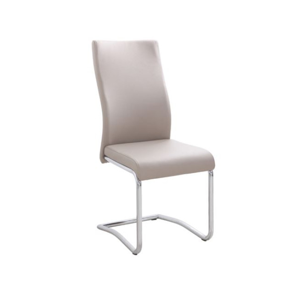Καρέκλα BENSON Χρώμιο/PVC Cappuccino