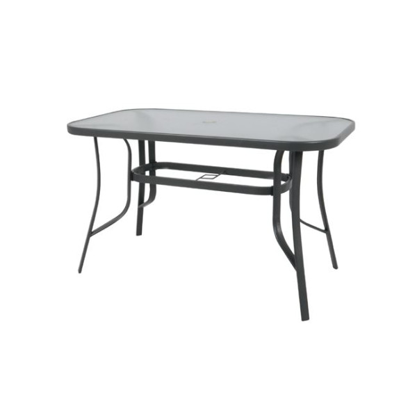 Τραπέζι RIO μεταλλικό (140x80x71) Ανθρακί