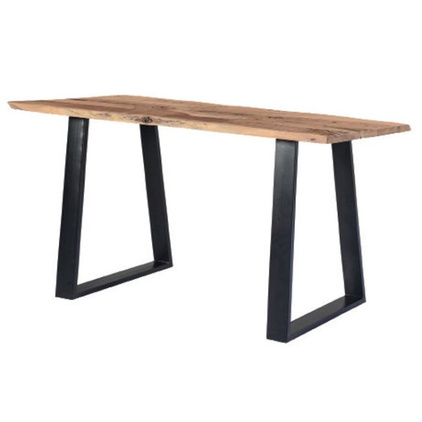 Τραπέζι LIZARD Slim (140x80x75) Μαύρο/Φυσικό