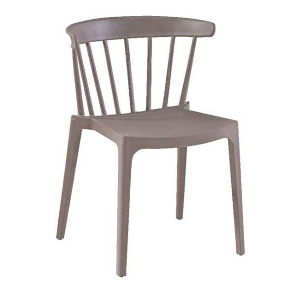 Καρέκλα πολυπροπυλενίου WEST (53x53x75) PP-UV Sand Beige