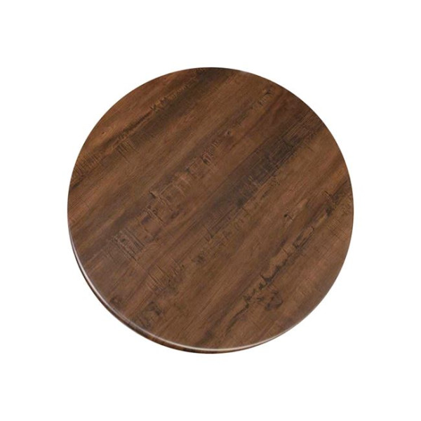 Επιφάνεια τραπεζιού Contract Sliq (Φ60cm/16mm) Walnut