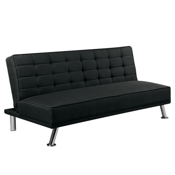 Καναπές κρεβάτι EUROPA EUROPA (176x82x80) Ύφασμα Μαύρο