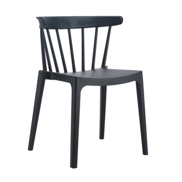 Καρέκλα πολυπροπυλενίου WEST (53x53x75) PP-UV Μαύρο