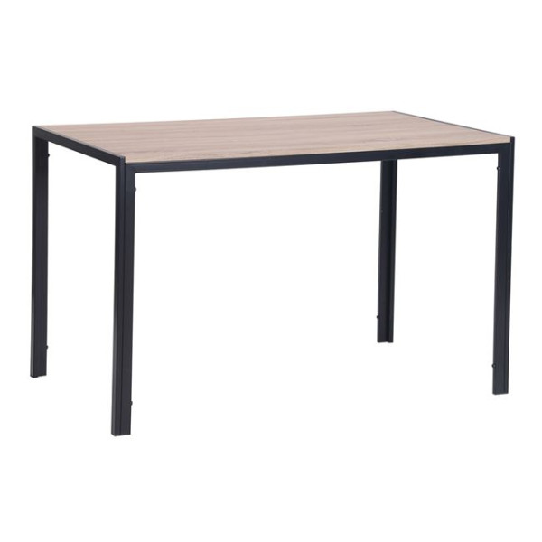 Τραπέζι GABO 120x70x74cm Sonoma/Βαφή Μαύρη